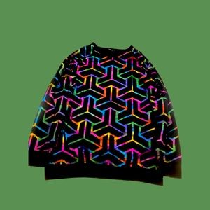Forever 21 Neon Psychedelic Sweatshirt